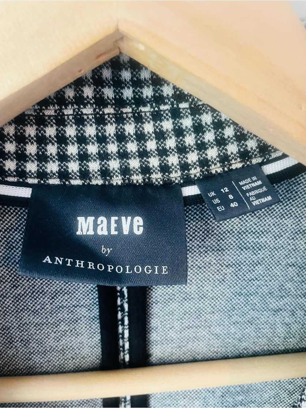 Maeve Anthropologie Gingham Collared Midi Dress - Picture 4 of 8